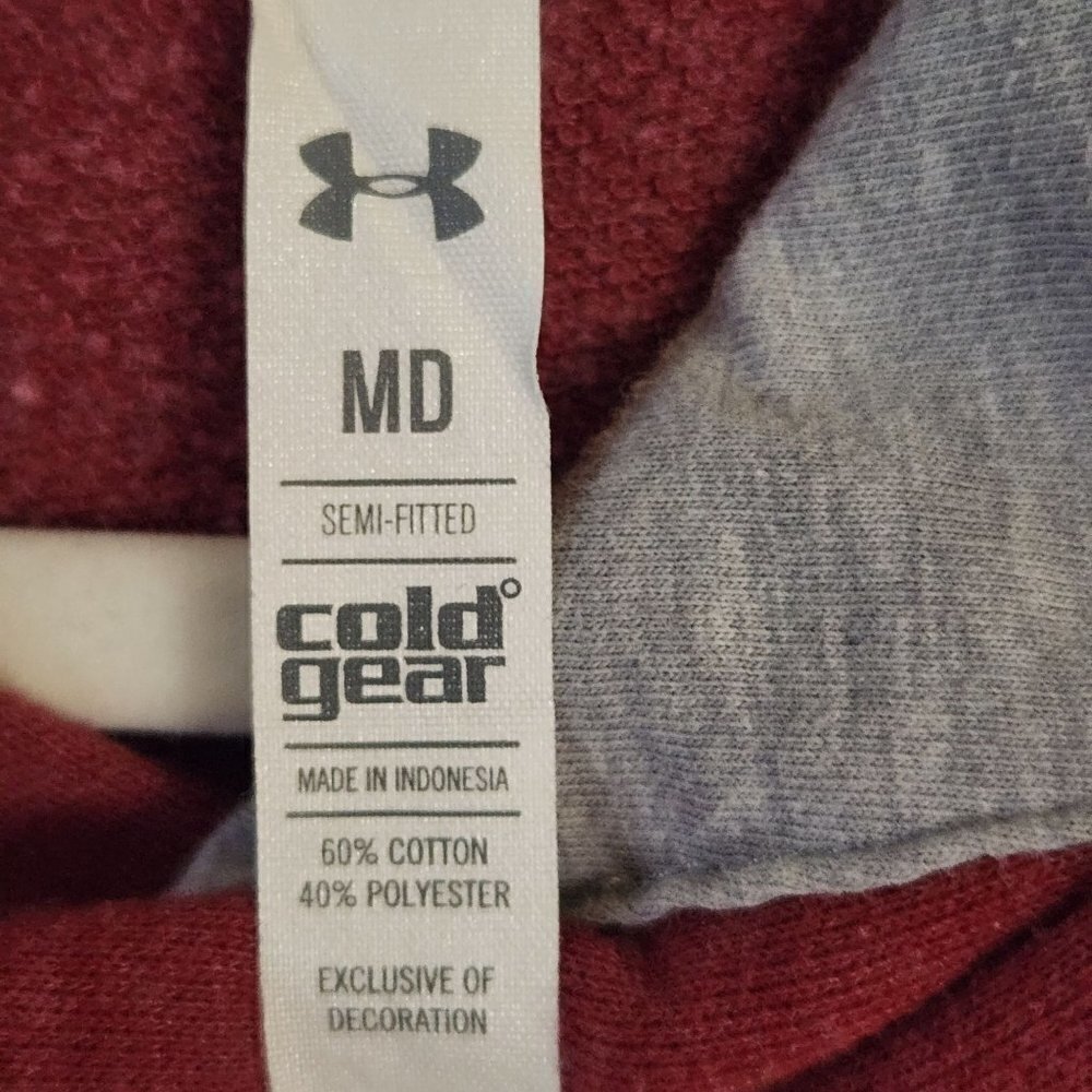Boston College Under Armour Fitted Hoodie Elbow Patches Size M - Picture 5 of 5